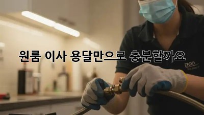 원룸 이사, 용달만으로 충분할까요? 🤔
