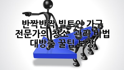 ✨ 반짝반짝 빌트인 가구, 전문가의 청소 & 관리 비법 대방출! 꿀팁 보장! ✨